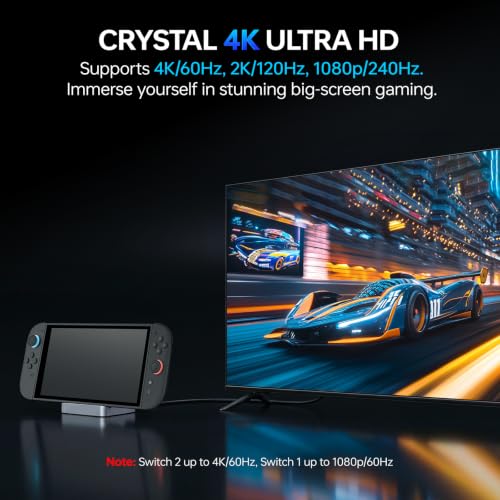 Image of GuliKit Dock Station for Switch 2 /Switch,4K TV Docking Base,Case Friendly