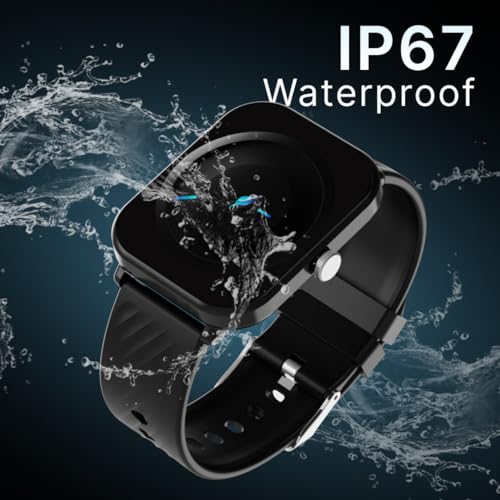 Image of Leaf Watch X121 with 2.01 inch HD TFT Display, AI Voice Assistance, Bluetooth Calling, 100+ Sports Mode, SpO2 Monitor, Over 100 Watch faces, Heart Rate Monitoring, IP67, Upto 7 Days Battery (Carbon Black)