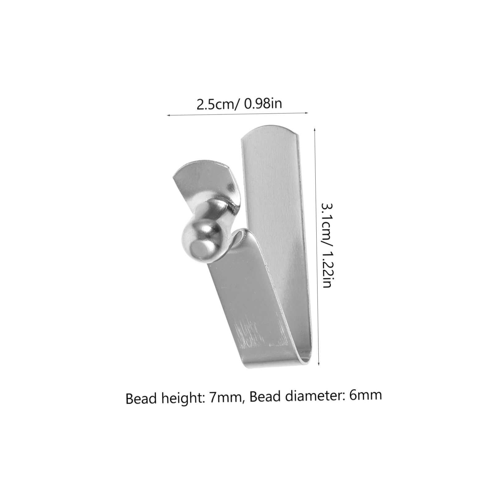 Housoutil 10pcs Spring Snap Clips for Paddle Umbrella Tent Pole Rowing and DIY Projects