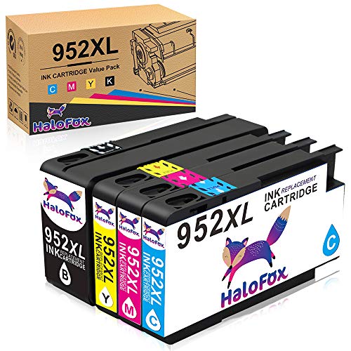 HaloFox Compatible Ink Cartridge Replacement for HP 952 XL 952XL use with OfficeJet
