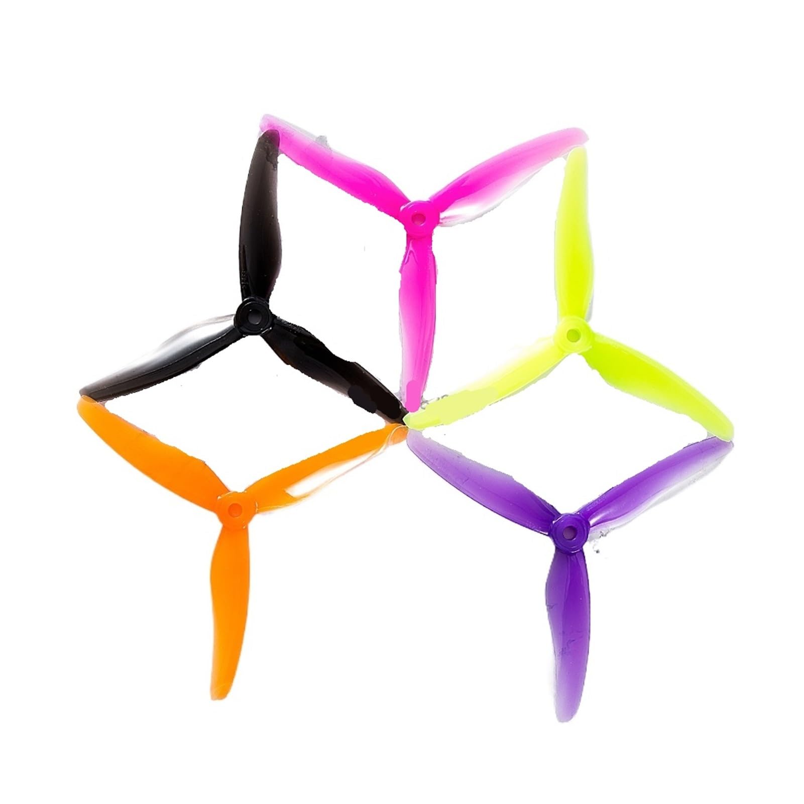 Hélice de Drone Lot de 8 hélices FPV sans balais 51433 de 5 Pouces, 4 Paires, Rotation CW/CCW, for Drone de Course FPV(4 Pair Mix Color)