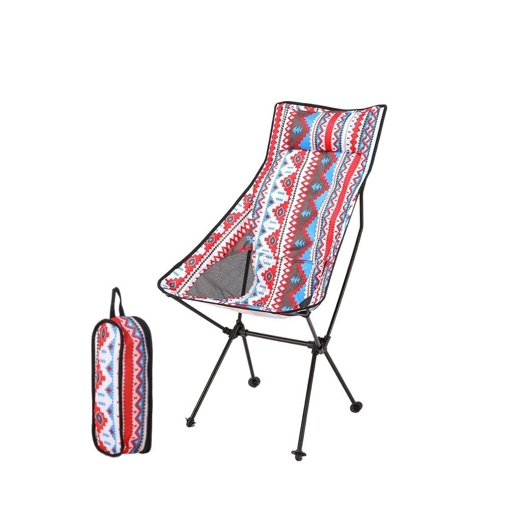 Camping Chair Outdoor-Klappstuhl Campingstuhl Leichter Faltbarer Strandstuhl Angeln Picknickstuhl Tragbarer Sitz Im Freien Klappbarer Campingstuhl(B)