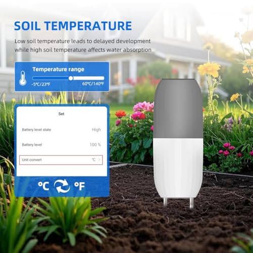 Capteur de température pour sol évitant le dessèchement en serre