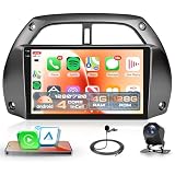 4G+128G Wireless Carplay Android Autoradio per Toyota RAV4 2001-2006 9 Pollici Incell Touchscreen Autoradio con Android Auto GPS Navi WiFi Mirror Link Bluetooth FM/RDS EQ/USB/SWC Telecamera Posteriore