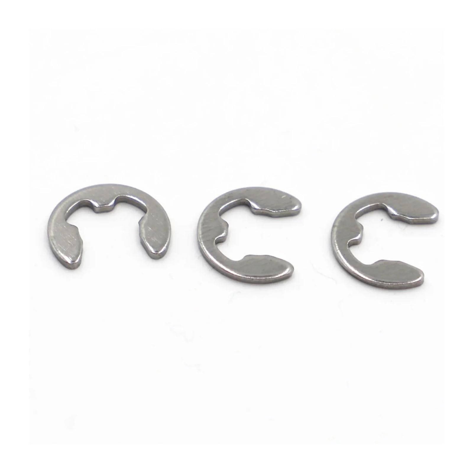 Anello elastico a clip con collare di fissaggio for albero in acciaio inossidabile A2 304