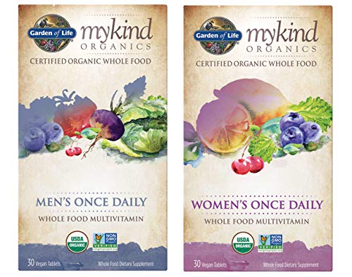 Garden of Life MyKind Organics Once Daily Women and Once Daily Men Multi