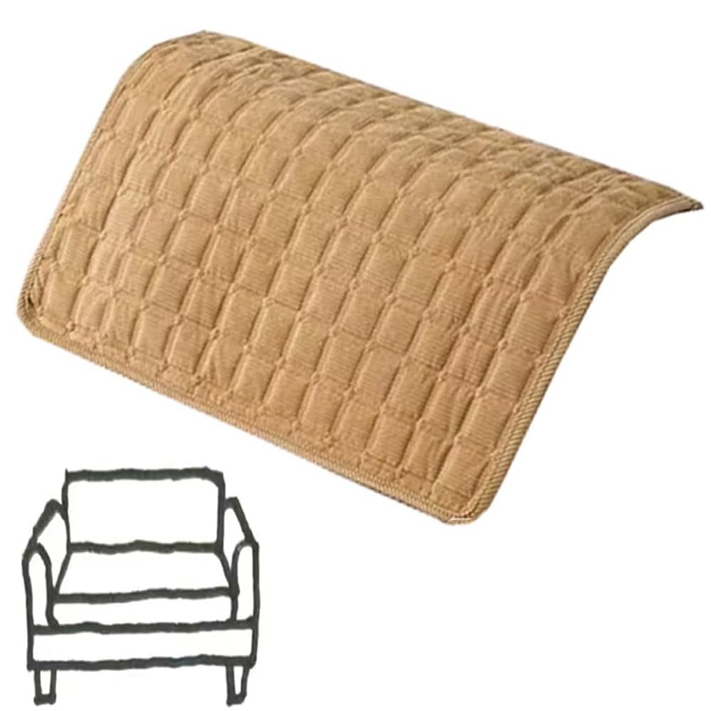 ILiemao Couch Cover, Sofa Covers Washable Slipcover Furniture Protector Non-Slip Recliner Chair Slipcovers Headrest/Backrest Cover, Seat Cover(Khaki,60X60 cm/24X24 in)
