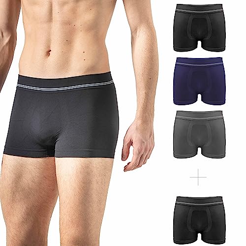 Risalti Calzoncillos Hombre Boxer de Microfibra 3 pzs - Boxers para Hombres Transpirables, Calzoncillos Boxer sin Costuras, Ropa Interior Hombre, Underwear Men - Made in Italy