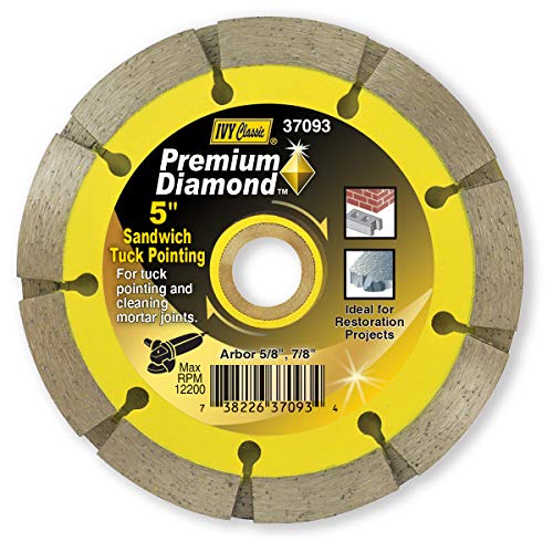 Lame diamant sandwich Ivy Classique 37093 12,7 cm pour creuser le mortier dur sans casser la brique