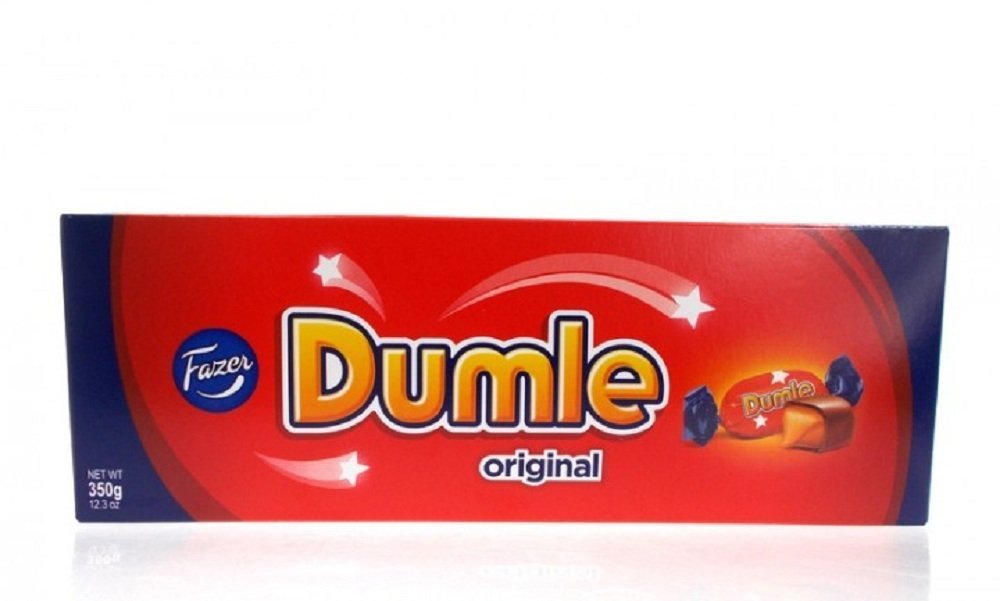 6 Boxes x 350g of Fazer Dumle Original - Milk Chocolate with Soft Toffee - Candies - Chocolates - Pralines