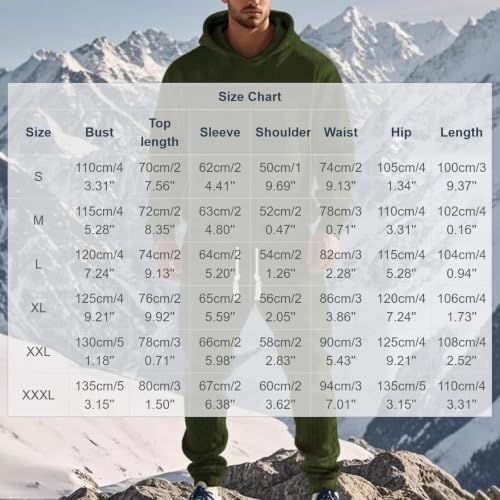Mens Textured Knit Hoodie 2 Piece Set Relaxed Fit Drawstring Jogger Pants - image 3