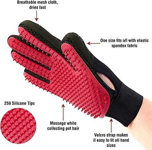 Dog-Trust-Dogs-Grooming-Kit--Dog-Shampoo-Brush-80ml-Nail-Cutter-Tooth-Brush-and-Glove-for-Puppy-Cat-and-Kitten--Combo-of-4