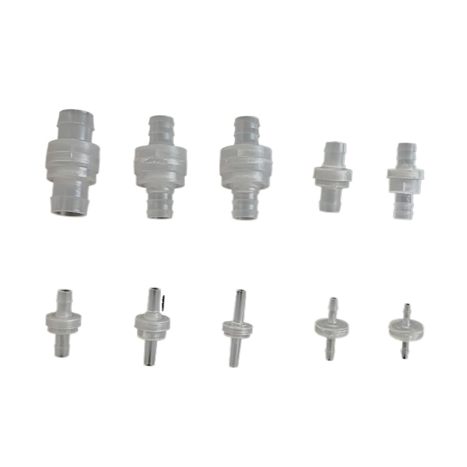 2Pcs Plastic 1-Way Valve Non-Return Check Valves (12mm)