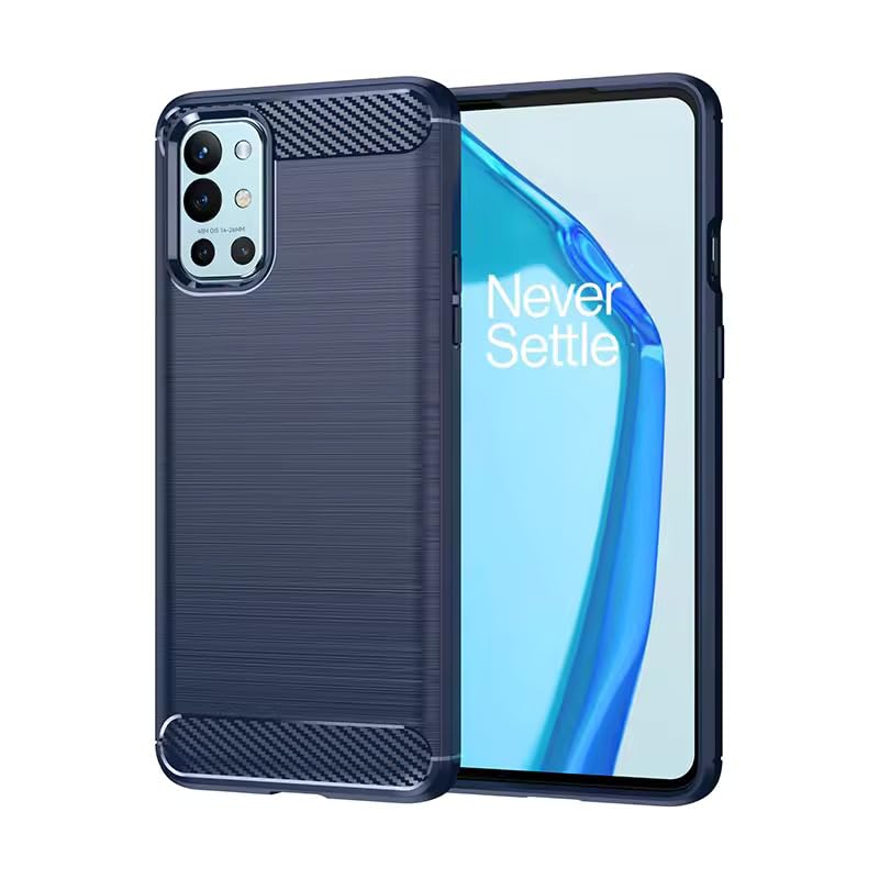 Image of Hybrid Carbon Fiber Back Case for OnePlus 9R / 8T (Blue)