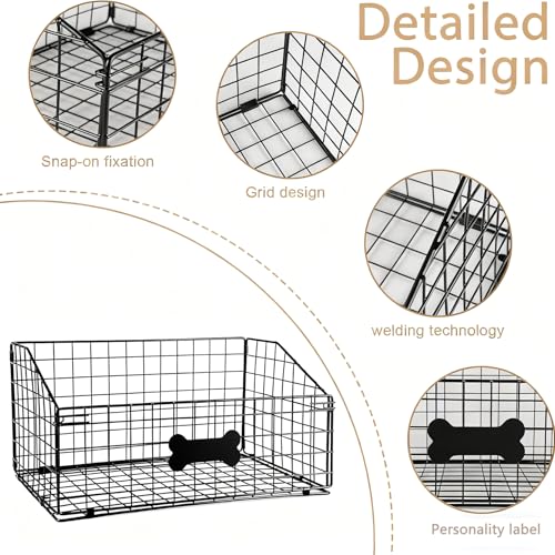 Panier de rangement métal pliable jouets chien durable