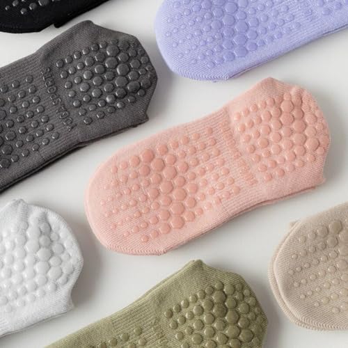 Image of Women Grips Non Slip Yoga Socks Pilates Pure Barre Ballet Dance Anti Slip Socks