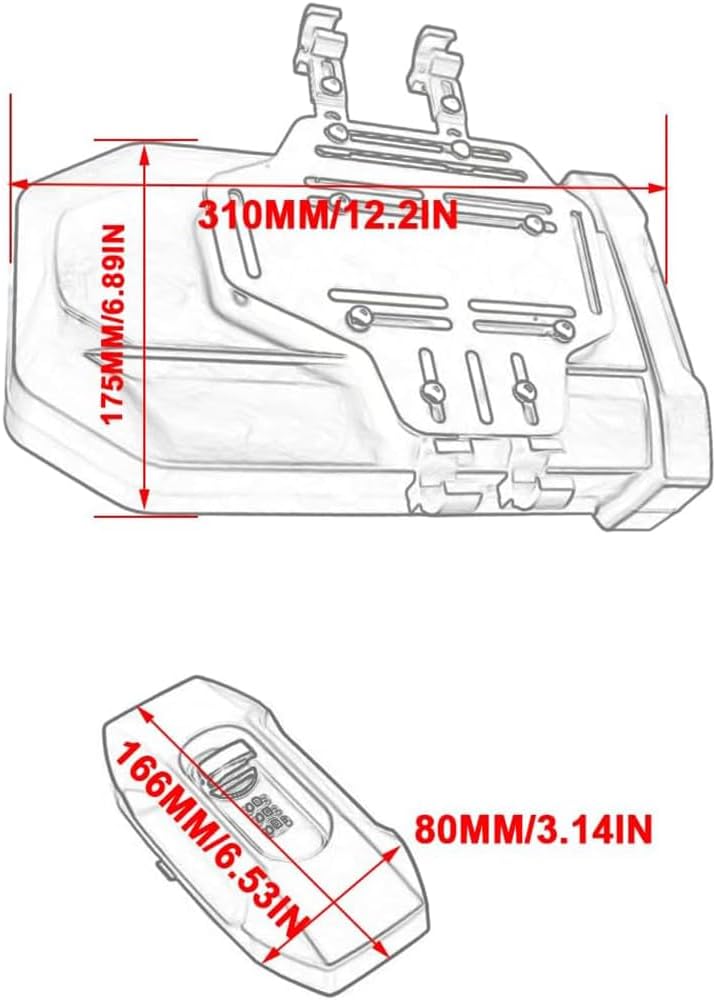 Motorcycle 450MT Concealed 3.8 Liters Storage Box Expedition Vehicle Universal Toolbox For Motorbike MT450 450 MT CF450 2023 2024-800MT 650MT