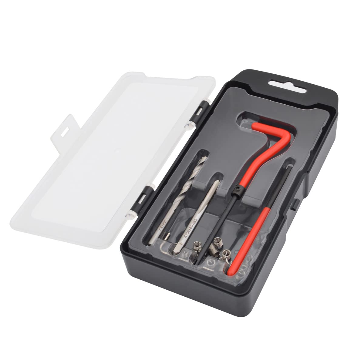 Kit riparazione filetti Helicoil,SucceBuy 338 pezzi,strumenti SAE/metrici,M5-M12,1/4-1/2,punte HSS,inserti,maschi e strumenti installazione | Leroy Merlin