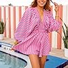 LouVasabuce Women Summer Casual Short Tee Romper D... #4