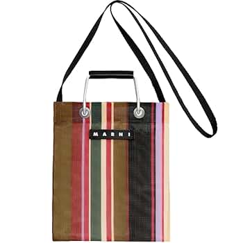 Amazon | [Marni] マルニ ストライプミニショルダーバッグ