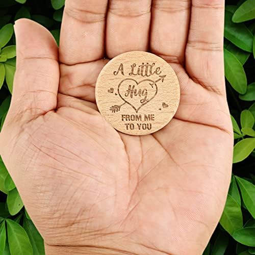 A Little Pocket Hug, Long Distance Relationship Keepsake, Pocket Hugs for Friends, Thinking of You Gifts, Pocket Hug Coin, Advent Calendar Stocking Fillers Good Luck Gift for Family Friend