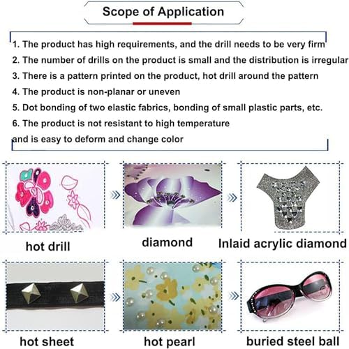Rhinestone and Pearl Bead Setting Machine, 110V Applicator for Clothing & Accessories, High-Efficiency Press Tool for DIY Crafts and Fashion Design