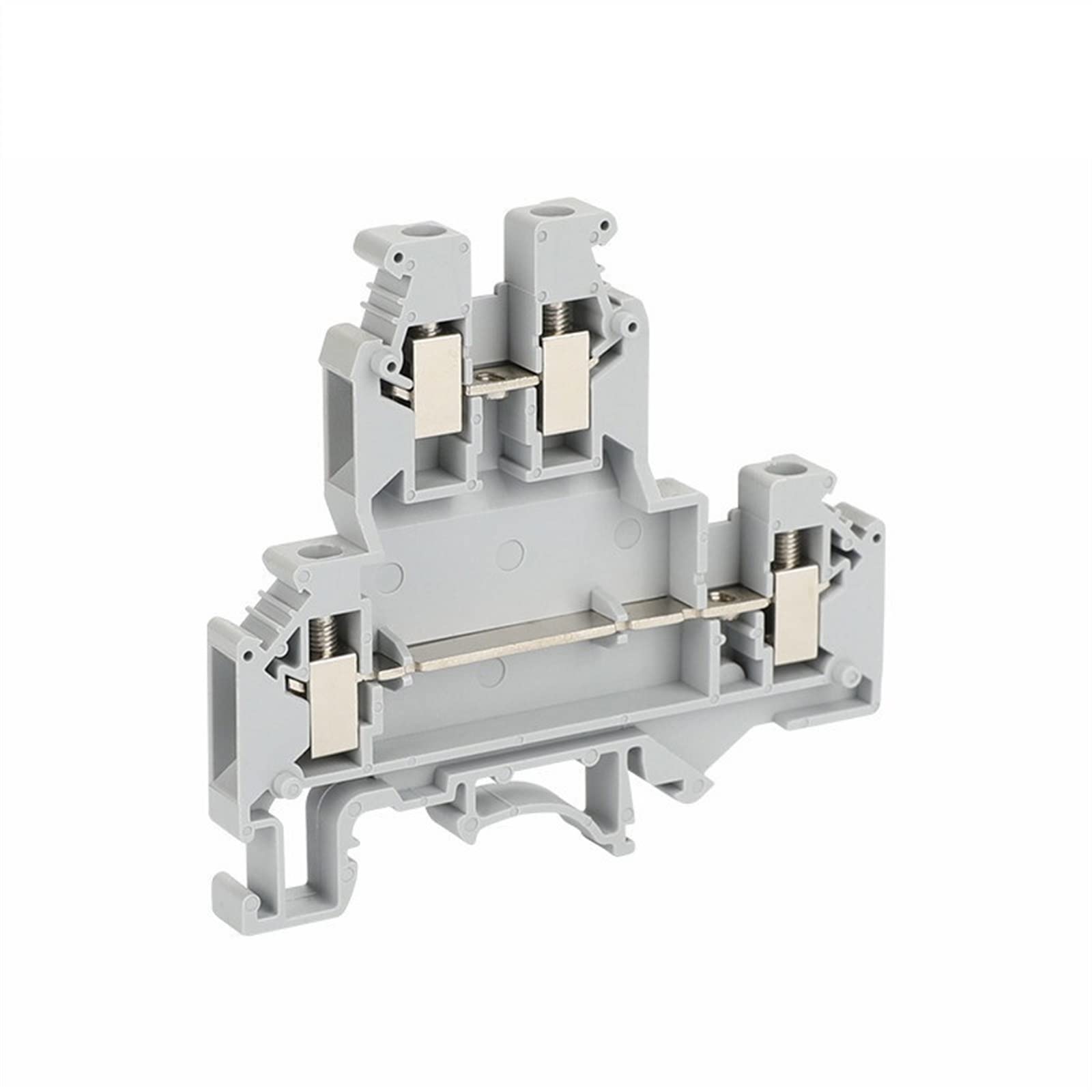 saako 10 Pz UKKB5 Vite Universale Doppio Livello 2 Strati 4-Conduttore Spina Filo Connettore Elettrico Rail Morsettiera UKKB 5