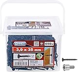 Lowerability óptima Connex B30126 - Tornillo para yeso (Fosfatado)