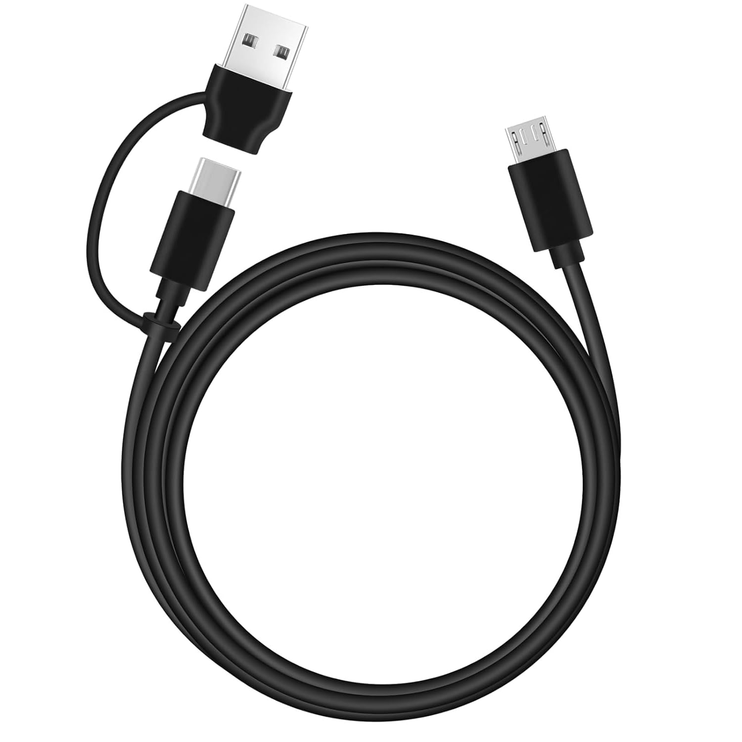 EGK Cavo micro USB da 1,5 m, cavo dati e ricarica USB C/A per vecchi telefoni Android, fotocamere, controller PS4, Xbox One X S, Fire TV Stick, Roku Streaming Stick e altri dispositivi micro