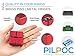 PILPOC theFube Infinity Cube Fidget Desk Toy - Aluminum Infinite Magic Cube with Case, Sturdy, Heavy, Relieve Stress and Anxiety, for ADD, ADHD, OCD (Gold)