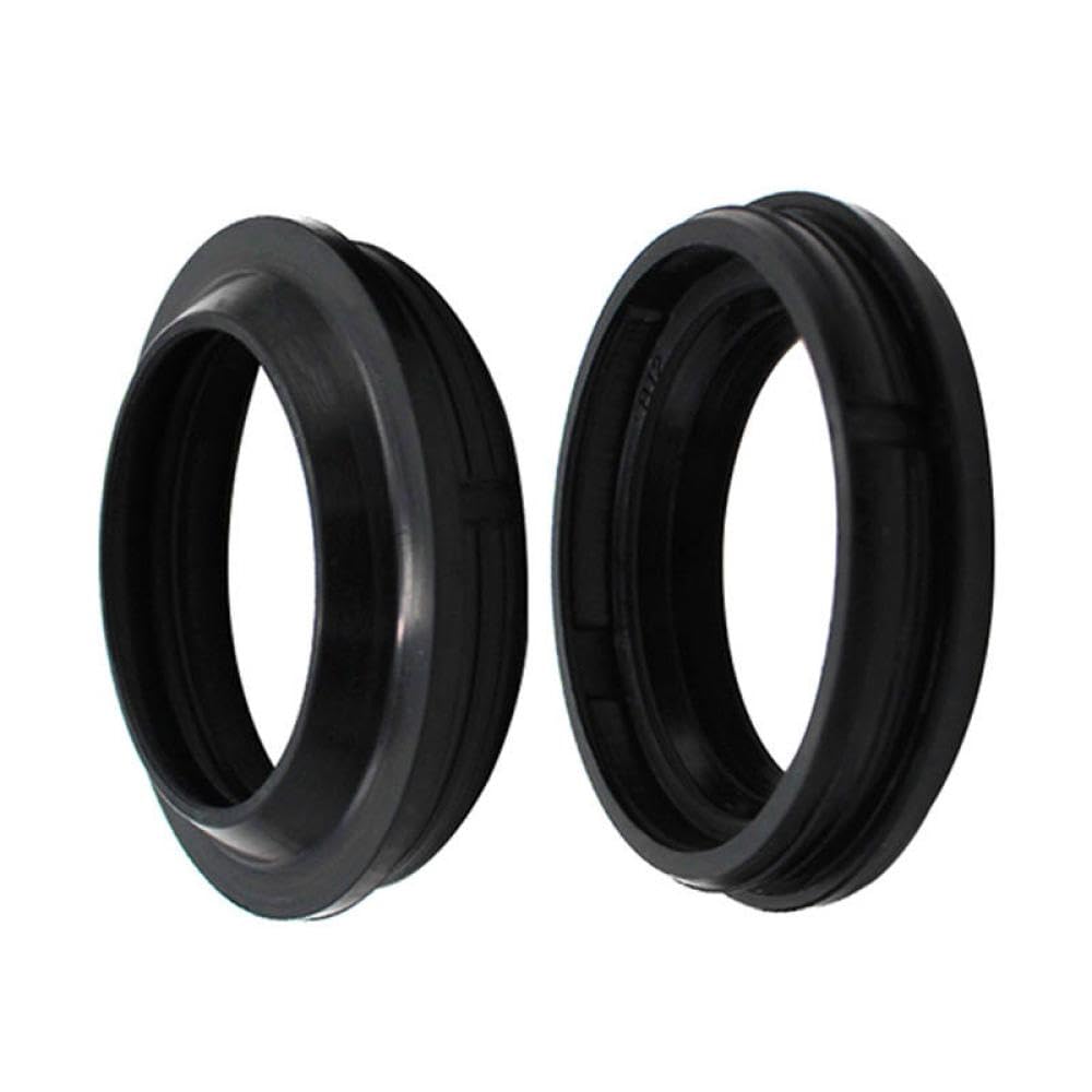 35x48x11 Motorcycle Dogue de fourche d'amortisseur d'huile d'huile de joint d'huile de poussière compatible avec FXRT Sport FXSB Low Rider XLH1000 1000 Modèles s'adapte à divers vélos(Dust Seal)