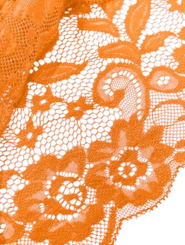 Image of Lilosy Sexy Sheer Floral Lace Pajamas Lingerie Set High Waist Sleepwear Bra and Panty 2 Piece Nightwear