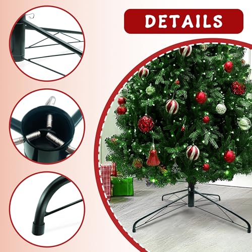 image for MNKXL 28 Inch Metal Christmas Tree Stand for 4 to 10ft Christmas Trees