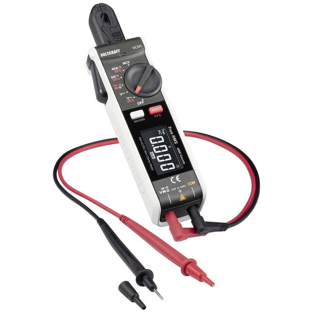 VOLTCRAFT VC-371 Stromzange digital CAT III 600 V Anzeige (Counts): 4000