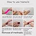 24 Pcs Pink Press on Short Toenails - MINGCHUN Summer Fake Toenails Press ons Glitter Toenail with Glistening Rhinestone Full Cover False Glue on Stick on Toenails Artificial Acrylic Toenail Art Kit
