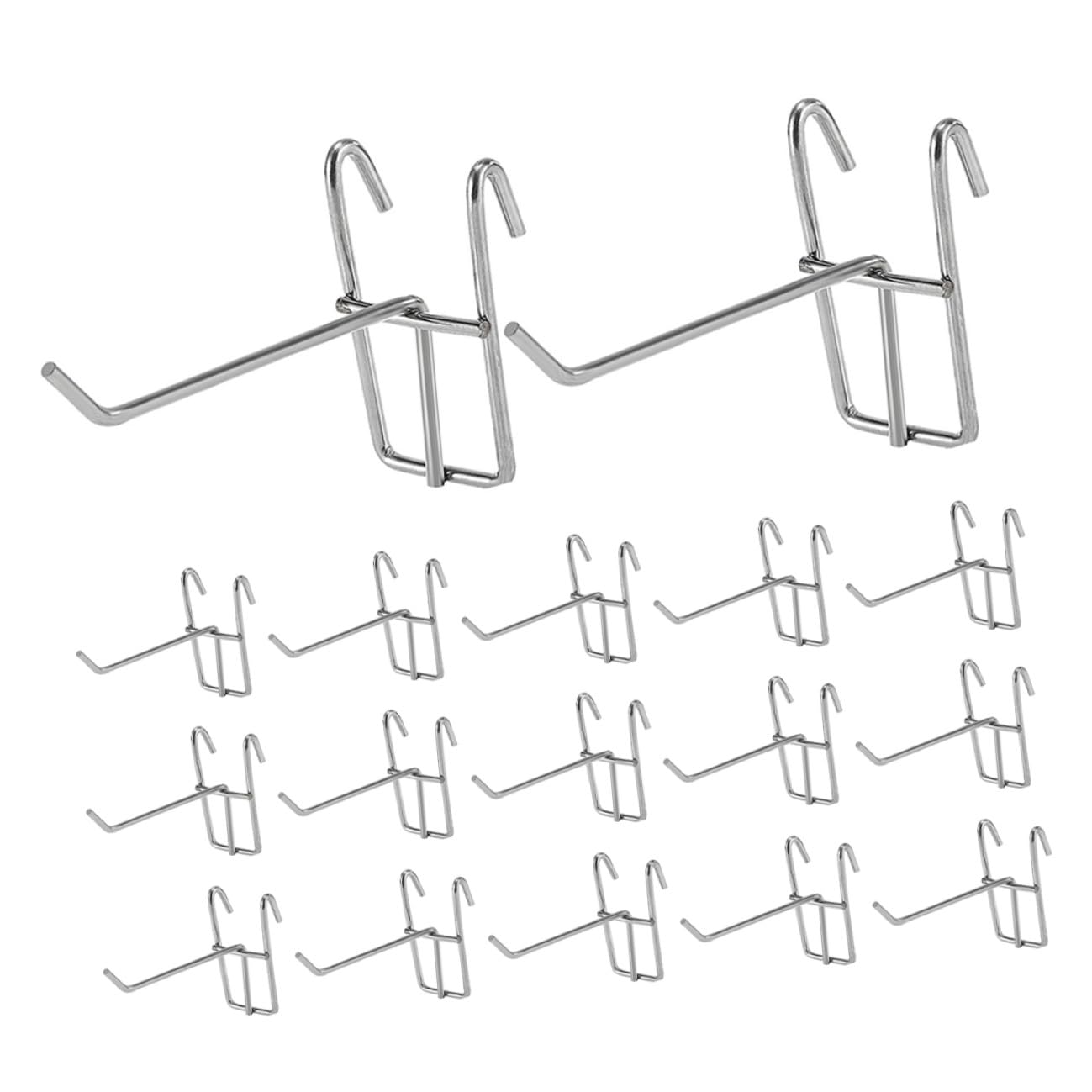 25 Stück Teiliges Dickes Wandpaneel haken Robuste Metallhaken für Rasterwände Schnell Installierbare Regalhaken für Supermarkt Laden Ausstellung und Schrankaufhängung
