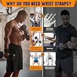 COFIT Wrist Straps for Weightlifting, Workout Wrist Wraps with Dual-Layer Oxford Leather, Enhanced Grip for Optimal Hand and Wrist Protection, Gym Lifting Straps for Deadlift and Powerlifting - Image 2