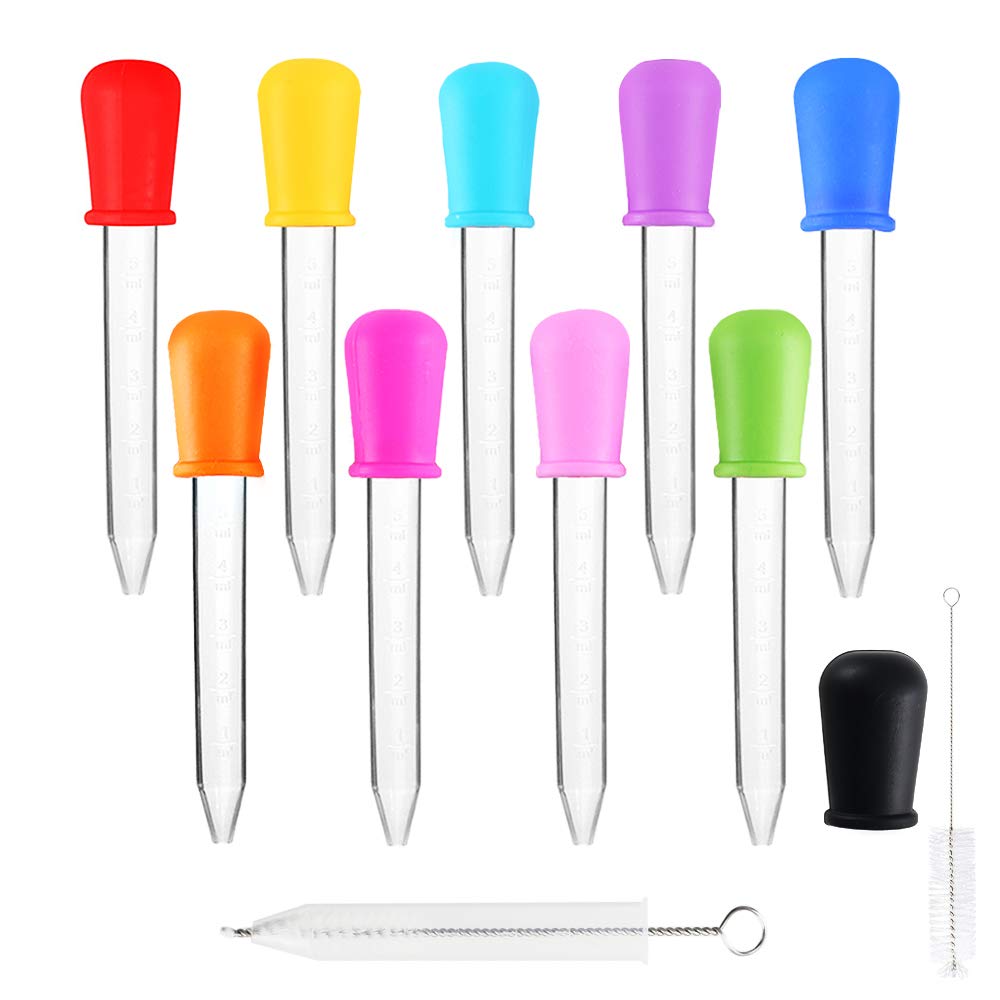 Buy Liquid Droppers, NAHUAA 10Pcs Silicone Plastic Dropper Pipettes 5ML Transfer Pipettes