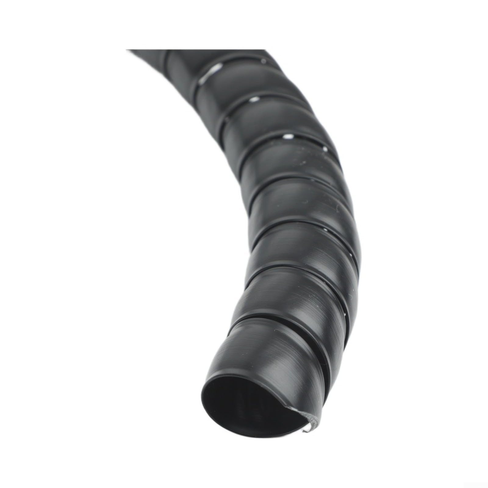 Manguera protectora de alambre en espiral de 20 mm - Tubo de gestión de cables PP de 25 m para cables eléctricos, manguera hidráulica y organización de oficina o taller, color negro