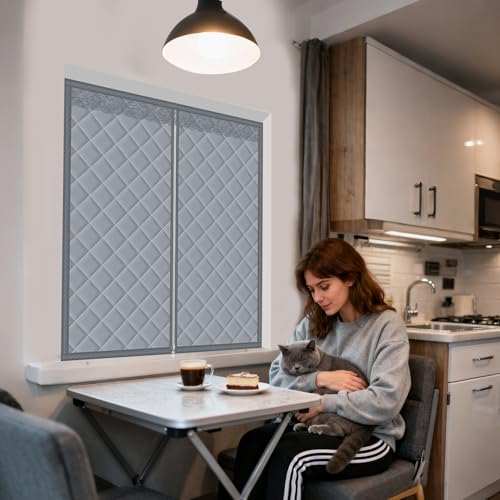 Cortinas de aislamiento térmico de doble cara para regular la temperatura en casa 3