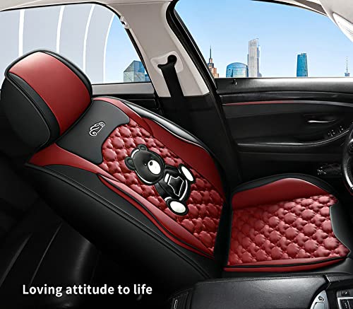 Housses de siège de voiture universelles pour Dacia Duster Sandero Dodge RAM rouge - 4