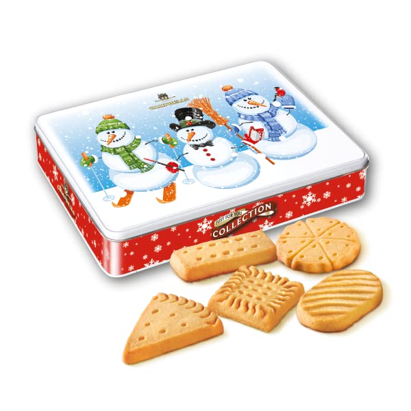 Lata de galletas de muñecos de nieve (formas surtidas) - 5.29 oz