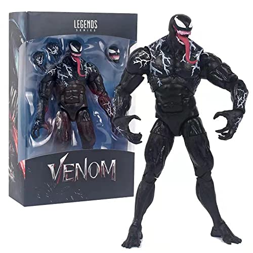 Inchhinew Marvel Legends Venom Action Figure,Venom Anime Action Figure, 7.87inch/20cm Venom Action Figure PVC Figure Movable Characters Model Statue Collectible Toys Desktop Ornaments