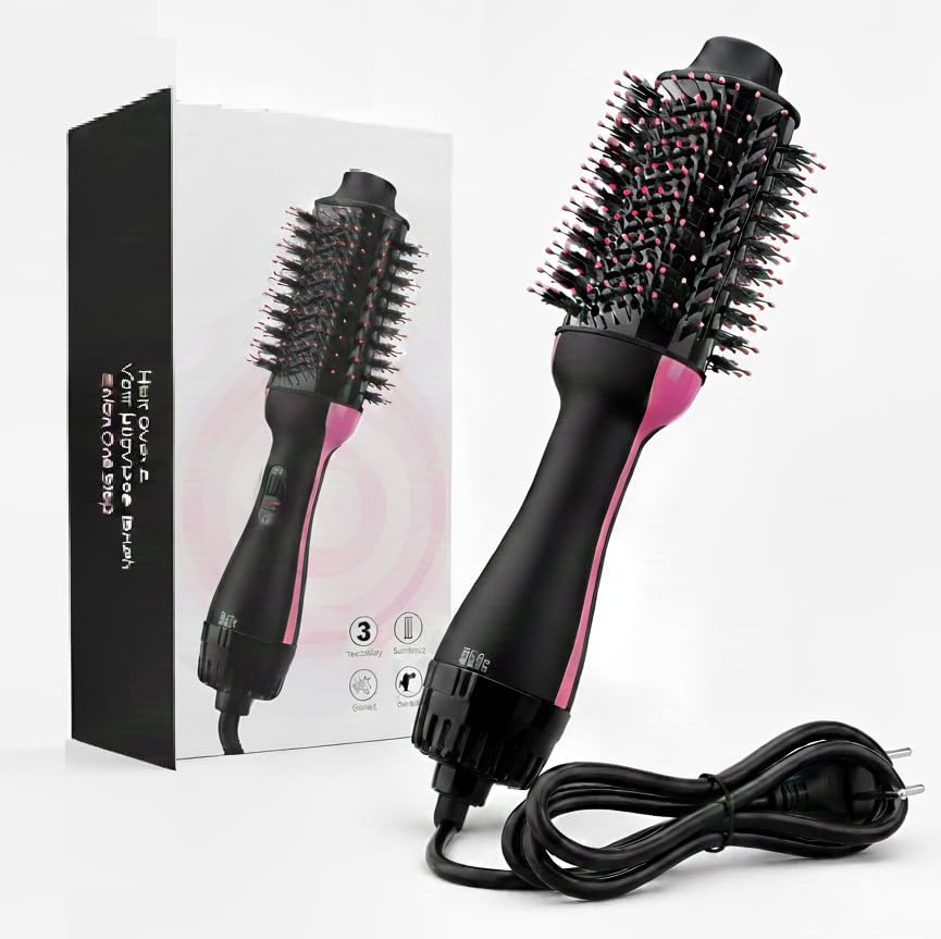 Hot Air Brush, Professional 4-in-1 One-Step Hair Dryer & Volumizing Styler | Anti-Scald Nylon Bristles with Ionic Technolo... - Review, Price and Buying Guide