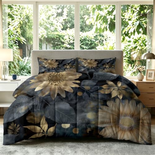 Edredón de verano de 200x200 cm negro lavable estilo vintage 8