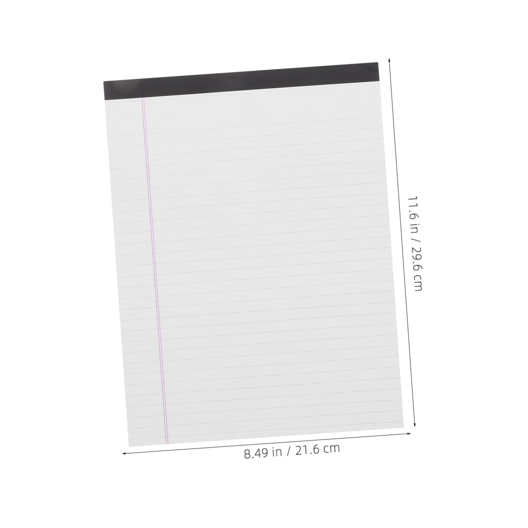 POPETPOP Blocs-notes Juridiques à Larges Lignes pour Étudiants, 4pcs, Papier Blanc Dos Rigide, Feuilles à Lignes Larges pour Écriture Scolaire et Professionnelle