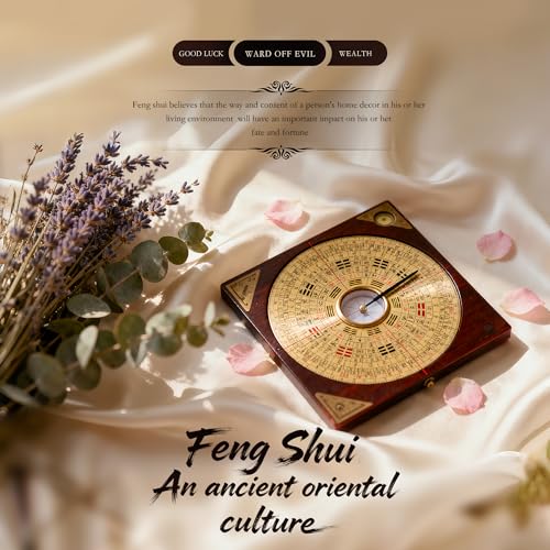 Brújula Feng Shui de Latón, Luo Pan, Decoración China miniatura 7