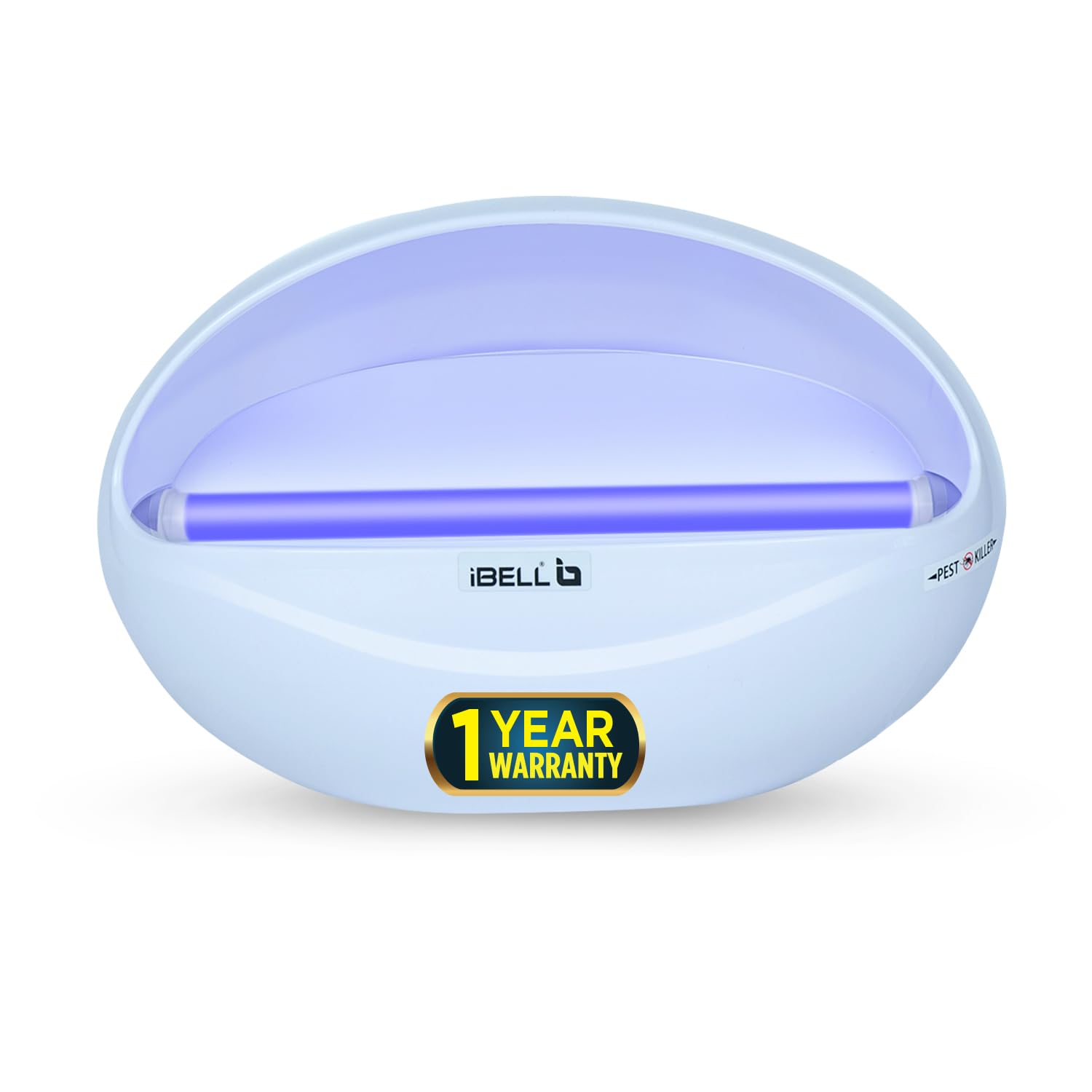 iBELL P100IK LED Fly Catcher & Insect Killer Machine with Sticky Trap, No Side Effects, Compact and Stylish Design for Home, Office and Restaurant (White)