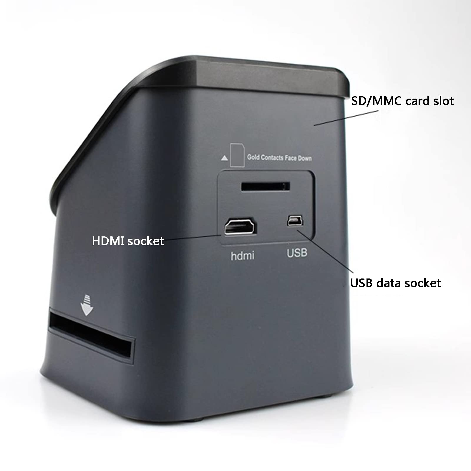 Scanner per pellicole da 22 MP, Scanner Digitale per Diapositive, con Ampio Display da 4,3" e HDMI, converte pellicole da 35 mm/126/110/Super 8 e Diapositive da 135/126/110 in Foto digitali