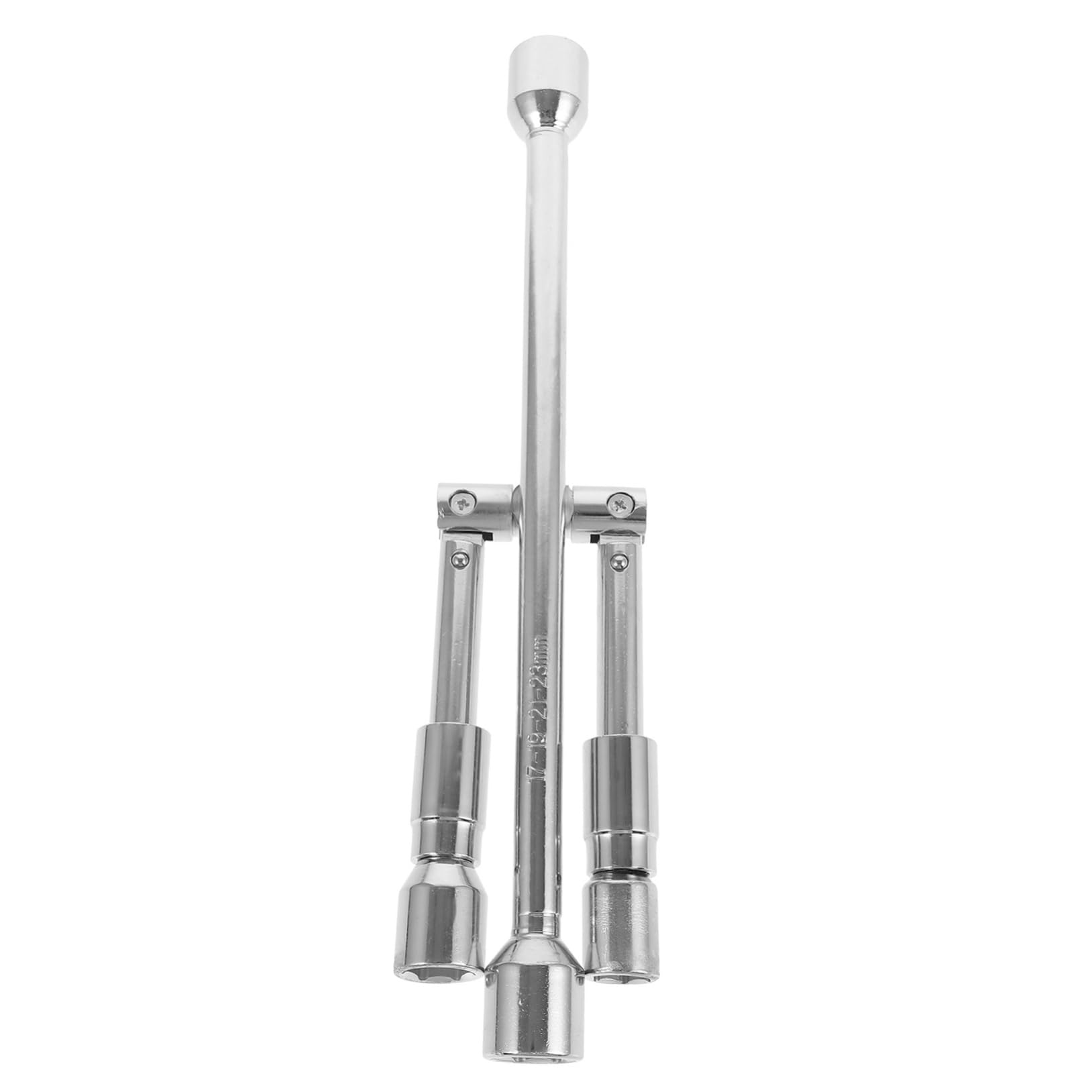 jojofuny Folding Lug Nut Wrench Way Cross Design Durable Chrome-vanadium Steel Automotive Tire Tool for Easy Removal Compact Storage for Trucks and